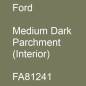 Preview: Ford, Medium Dark Parchment (Interior), FA81241.